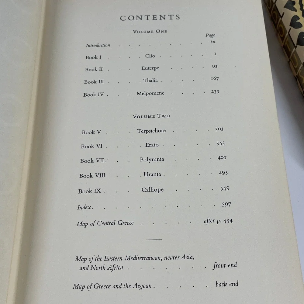 The Histories of Herodotus Heritage Club 2 Volume Set Harry Carter 1958 Edition